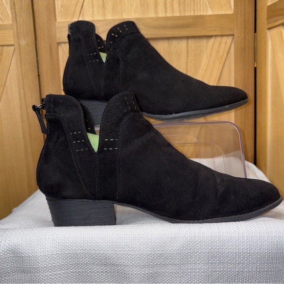 Dr. Scholl's Black Ankle Boots with Side Zipper Size 8 - Picture 8 of 8